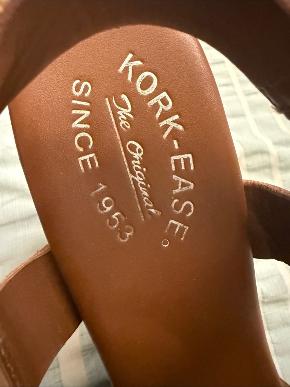 Kork-Ease Tan Leather Platform Sandals - Picture 8 of 9